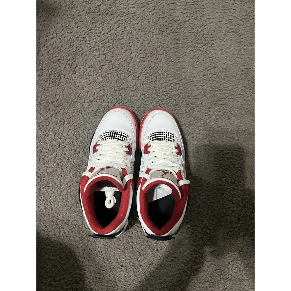 Size 5.5y- Air Jordan 4 Retro OG GS Fire Red 2020 408452-160